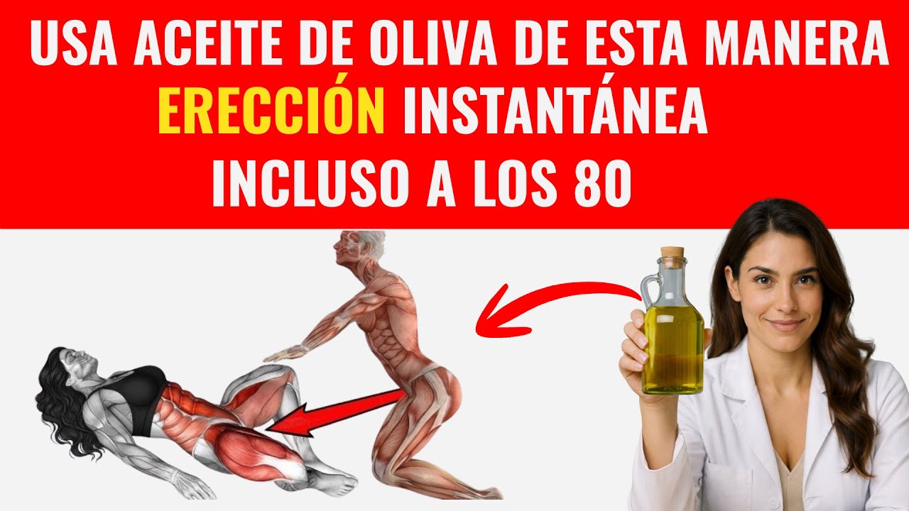 URÓLOGA: Nunca uses Aceite de Oliva SOLO. Añade 2 cosas para MÁS Dureza y Potencia.