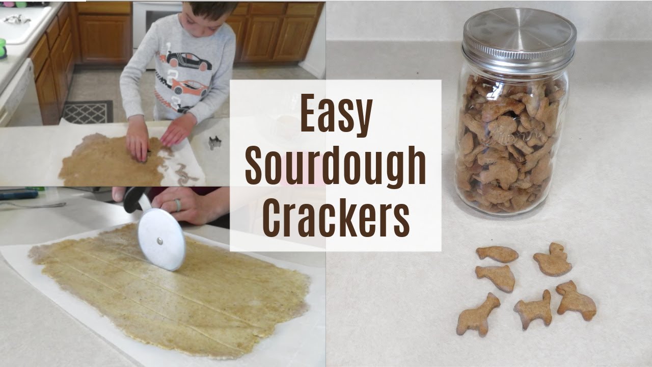SOURDOUGH CRACKERS // EASY SOURDOUGH DISCARD RECIPE