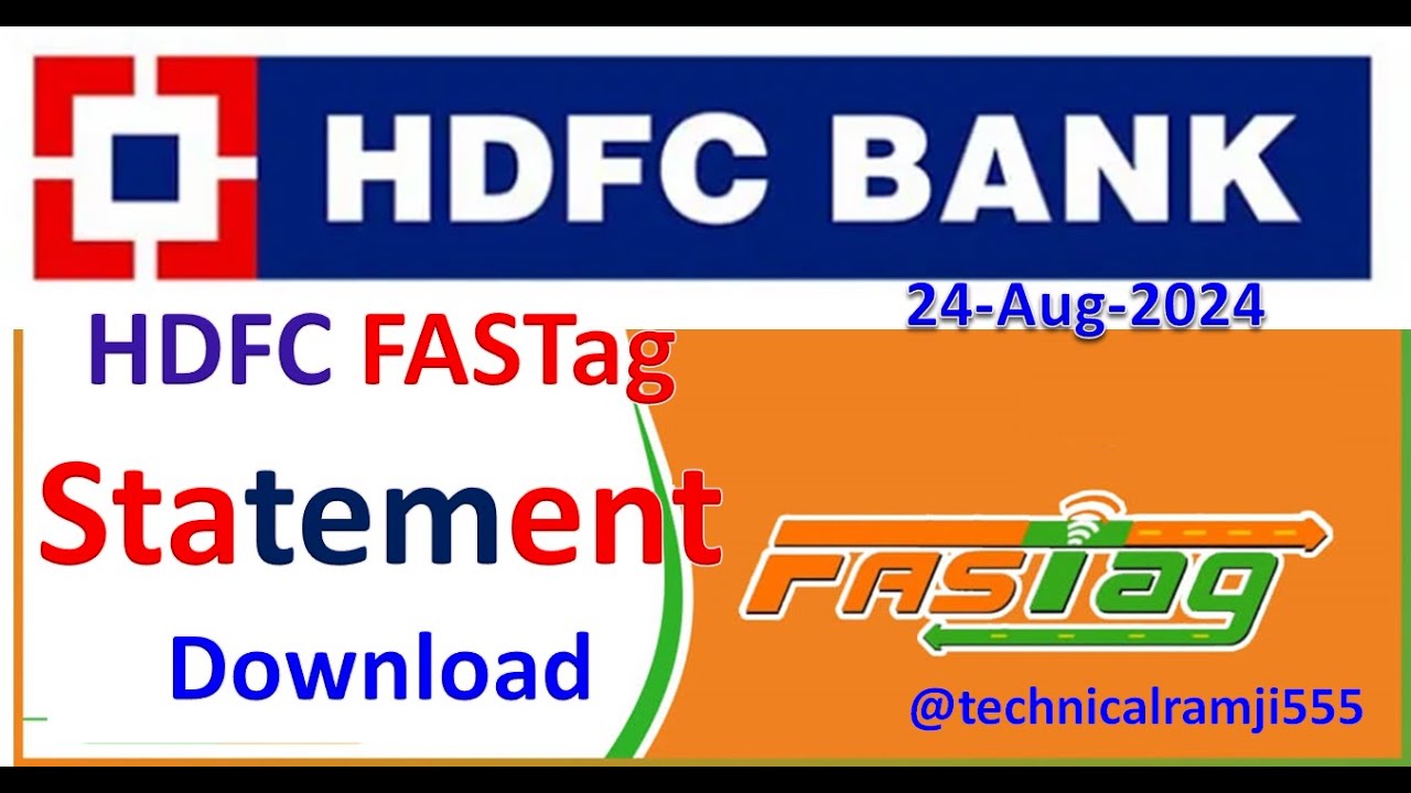 HDFC FAStag STATEMENT Download