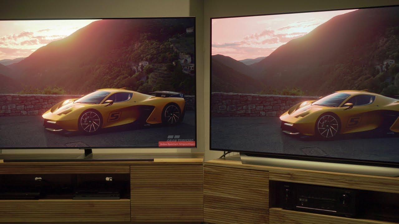 Samsung Q9FN und LG C8 OLED im Test: Freesync, Dolby Vision, Dolby Atmos und mehr