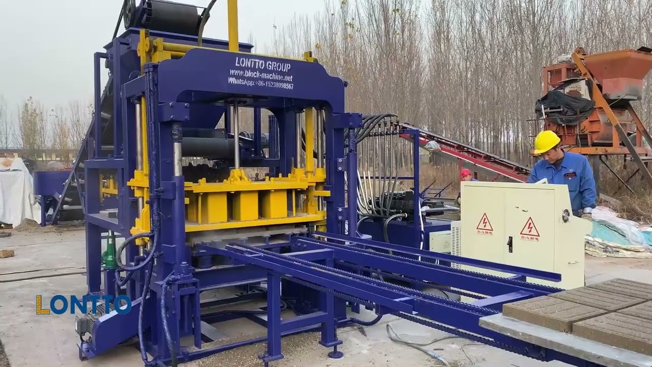 LONTTO Strong block machine QT4-15 Concrete block making machine
