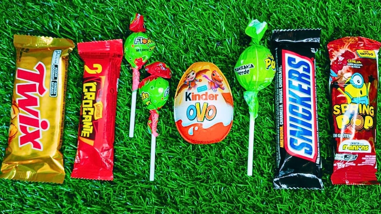 Most Loved ASMR Sweets | Rainbow Lollipop & Chocolate Unwrapping Sounds