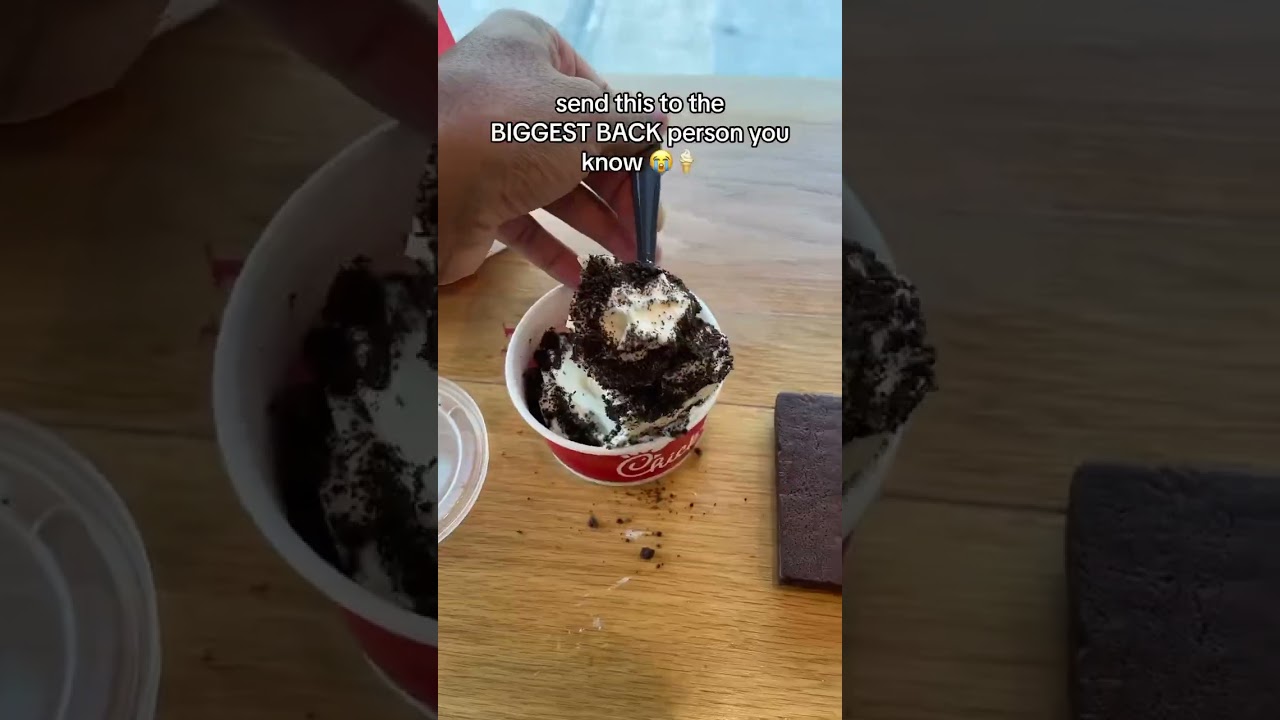 Chick-Fil-A Oreo ice cream and cosmic brownies literally the best duo