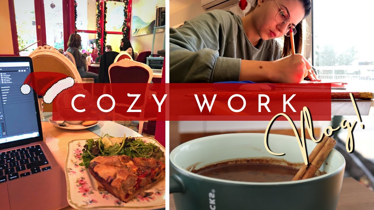 Σχολή, δουλειά & ζεστές γωνίτσες! ☕ || COZY WORK VLOG