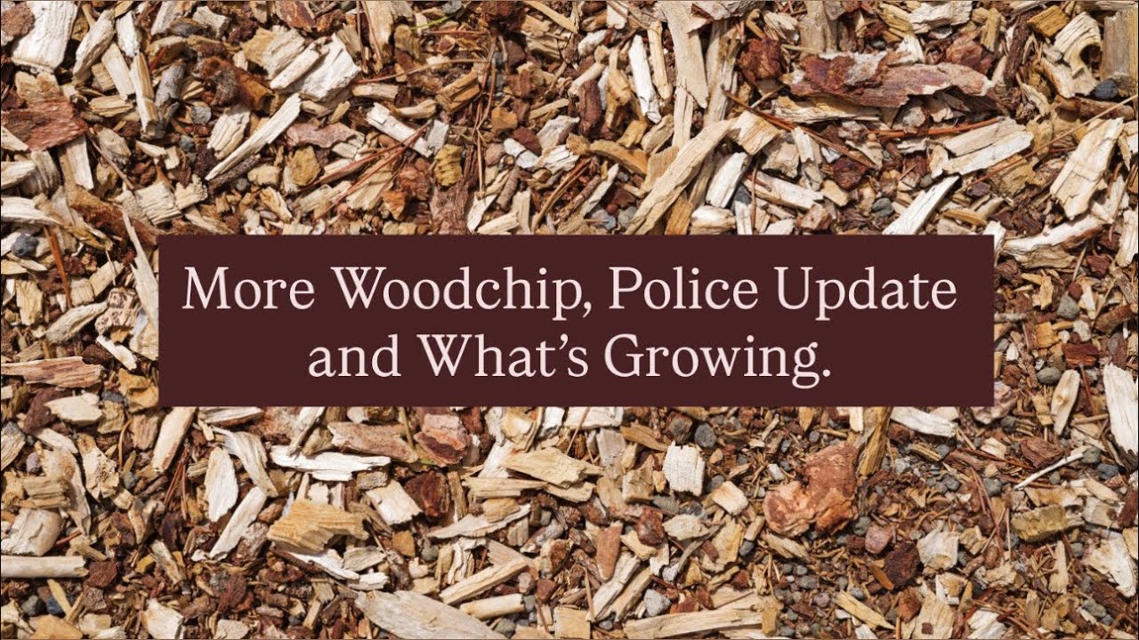 More Woodchip, Police Update and What’s Growing.