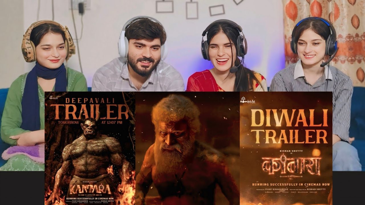 Kantara Chapter 1 Diwali Trailer Reaction | Rishab Shetty, Rukmini, Vijay K, Hombale Films