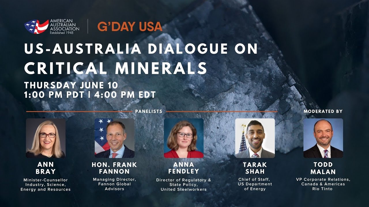 US-Australia Dialogue on Critical Minerals