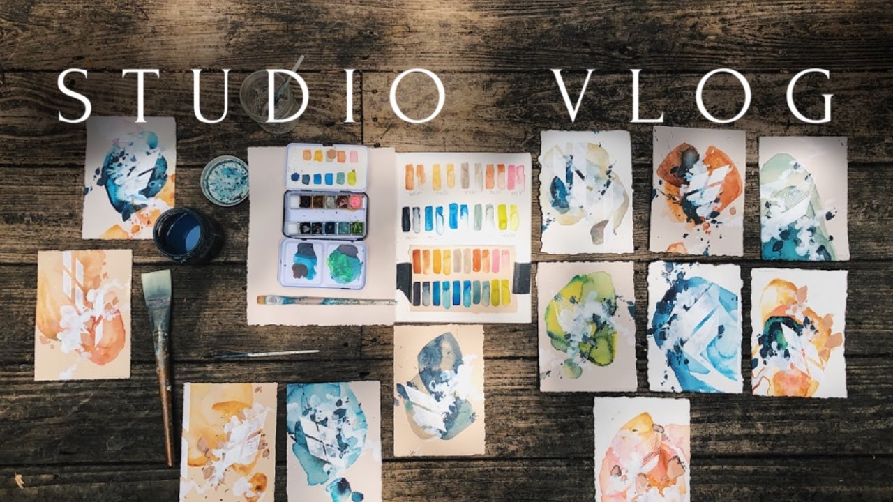 STUDIO VLOG 9 | Creating A Custom Watercolor Travel Palette | ALEX CURLEY