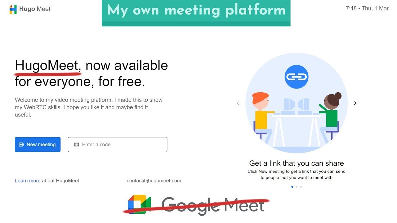 I recreated GoogleMeet [EN]
