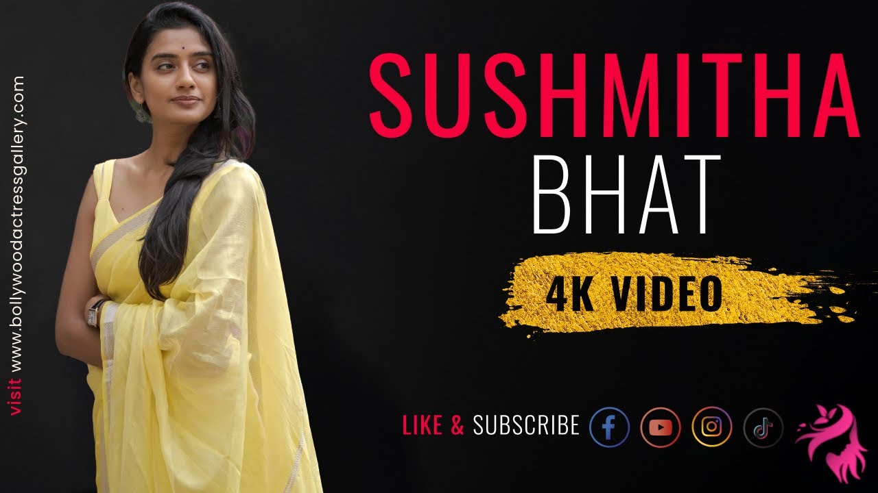 Sushmitha Bhat - Part 2 | Lovely ❤️  Kannada, Tamil and Malayalam Actress Video Collections in Saree