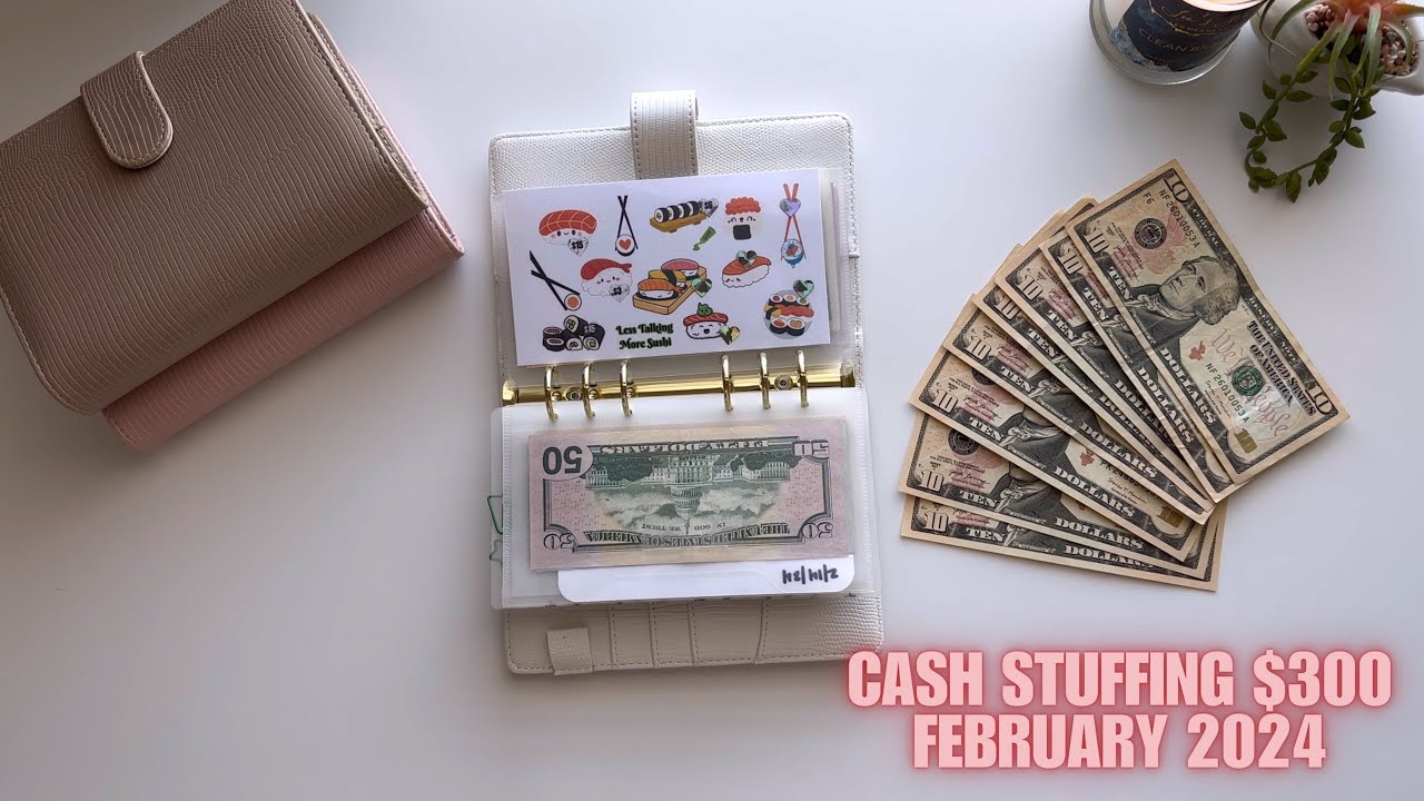 Cash Envelope Stuffing | February 2024 ❣️