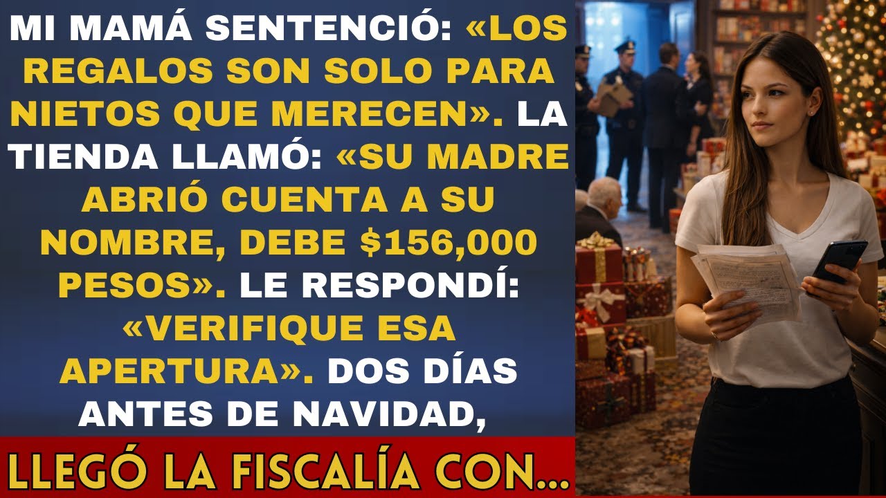 Mi mamá: 'Los regalos son solo para nietos que merecen' La tienda: Su madre abrió cuenta a su nombre