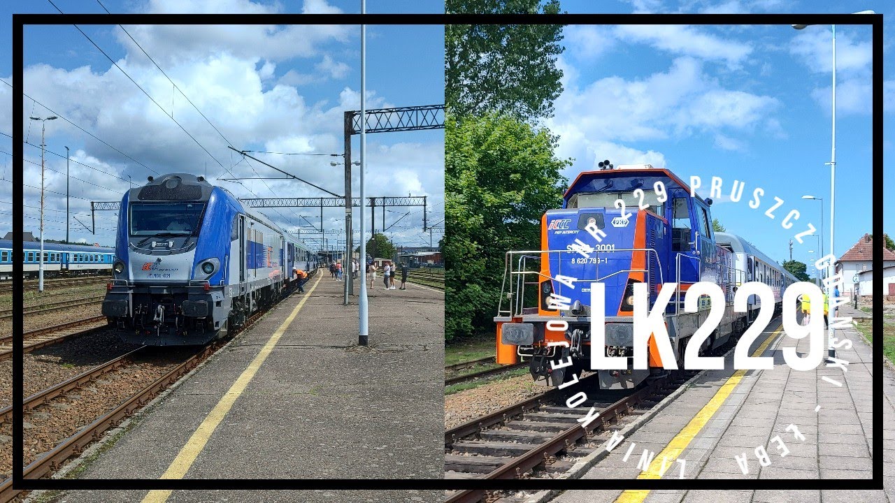Przejazd lk229 na odcinku Lębork - Łeba.