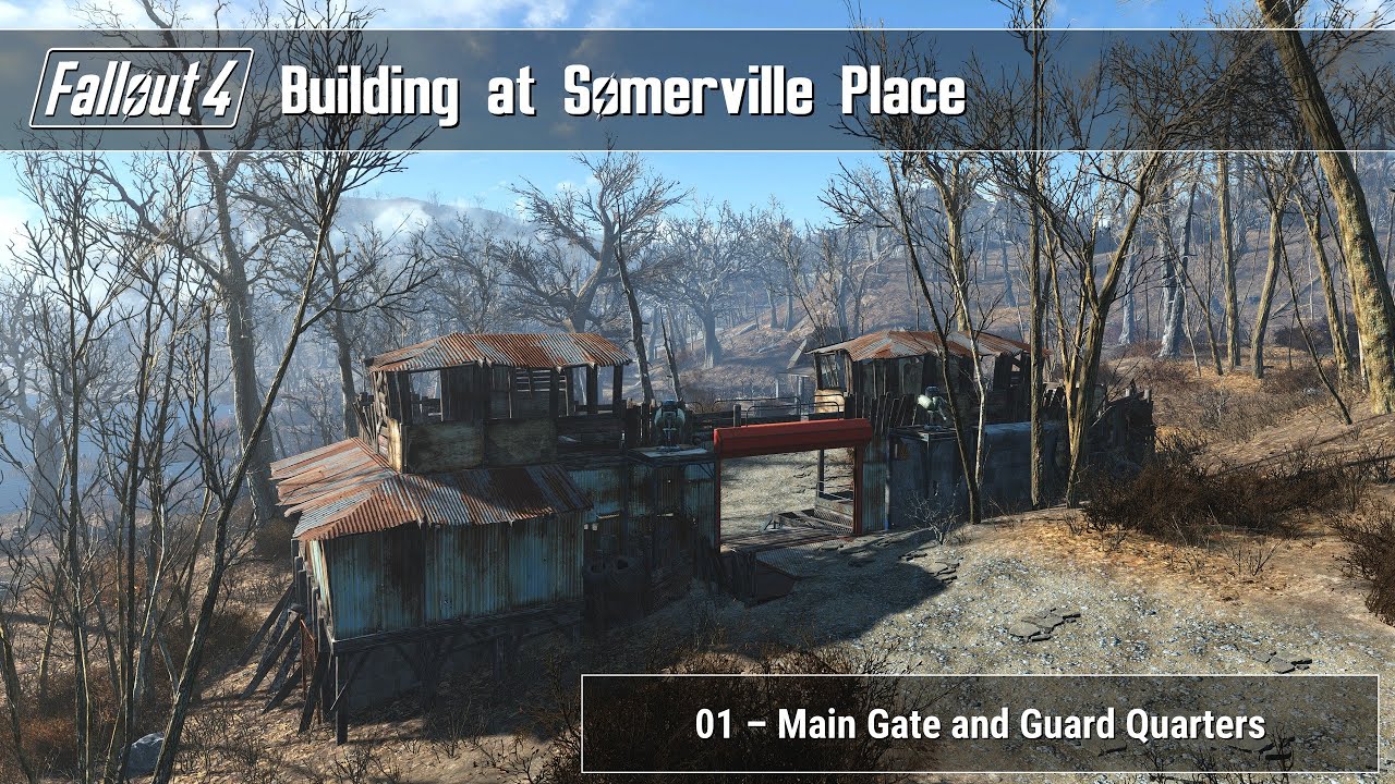 Fallout 4 - Building at Somerville Place 01 (Main Gate and Guard Quarters)