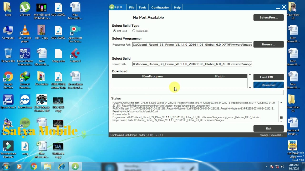 HOW TO USE QFIL TOOL II QUALCOMM CPU FLASS BY QFIL TOOL