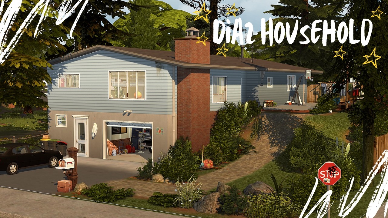 Дом Диас из LIS 2🐺|| Sims 4 CC Быстрая постройка