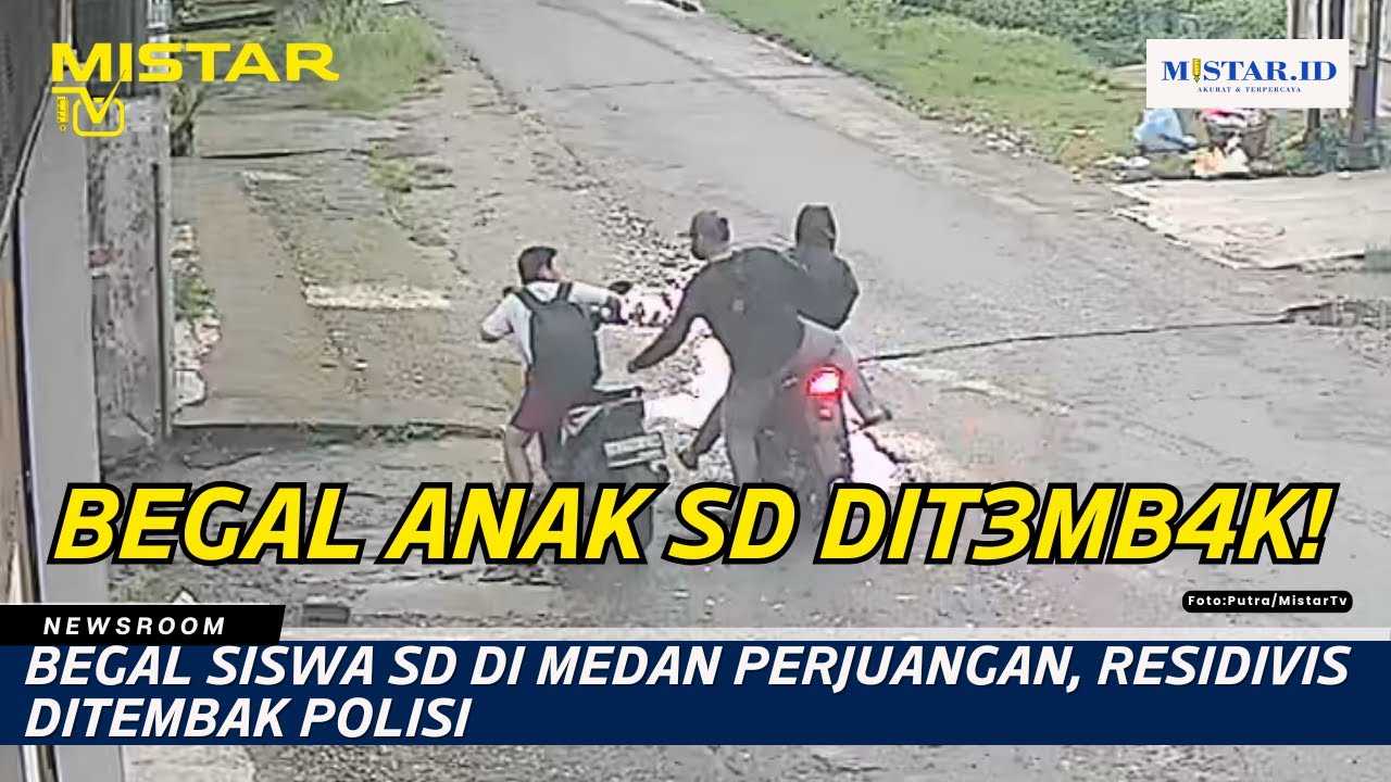 Begal Siswa SD di Medan Perjuangan, Residivis Ditembak Polisi