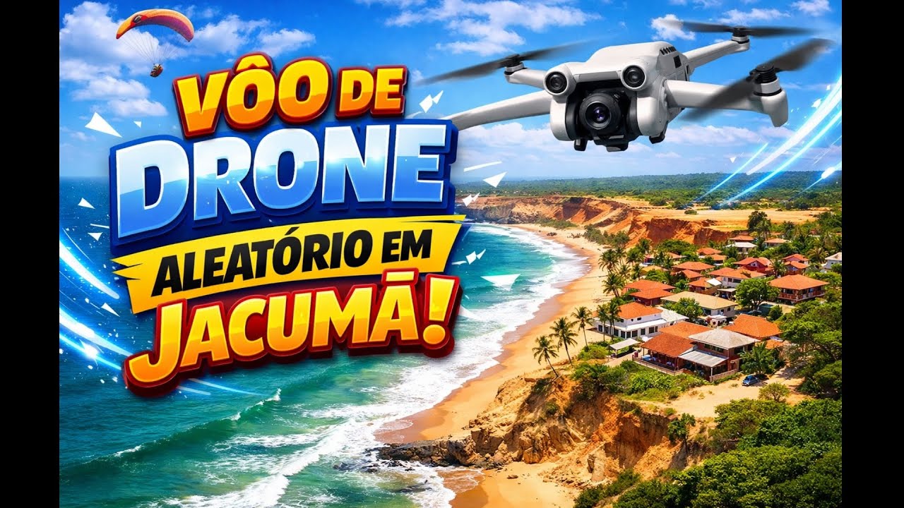 VÔO ALEATÓRIO DE DRONE 🌤️ | Jacumã – Paraíba vista do alto com DJI Mini 3 #djimini3 #joaopessoa ☀️