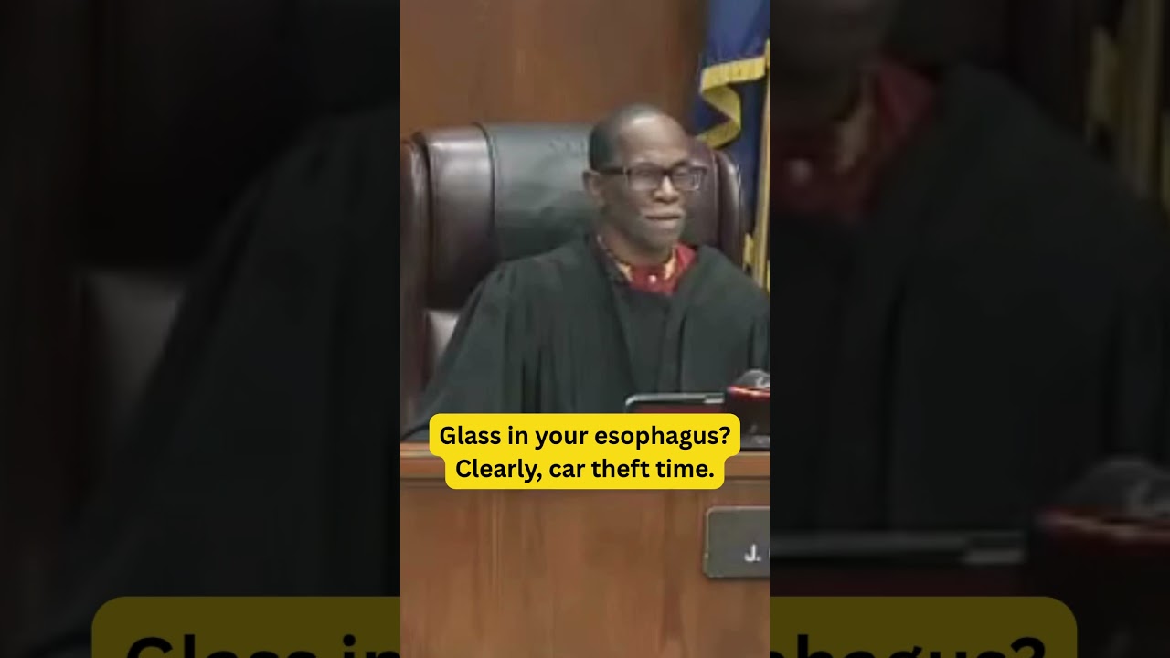 He Stole A Car Because...There's Glass In His Esophagus?