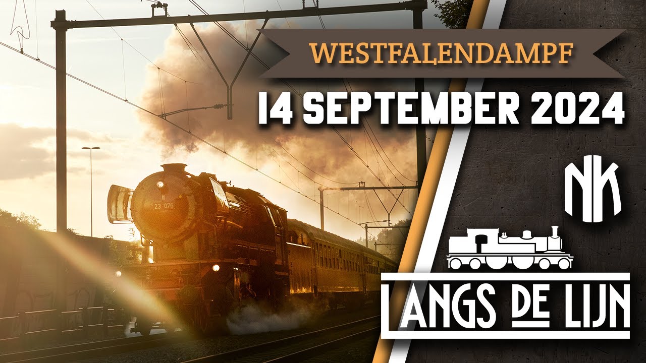 𝐋𝐚𝐧𝐠𝐬 𝐝𝐞 𝐋𝐢𝐣𝐧 | Westfalendampf | 14 Sept. 2024 | Veluwsche Stoomtrein Maatschappij [HD]