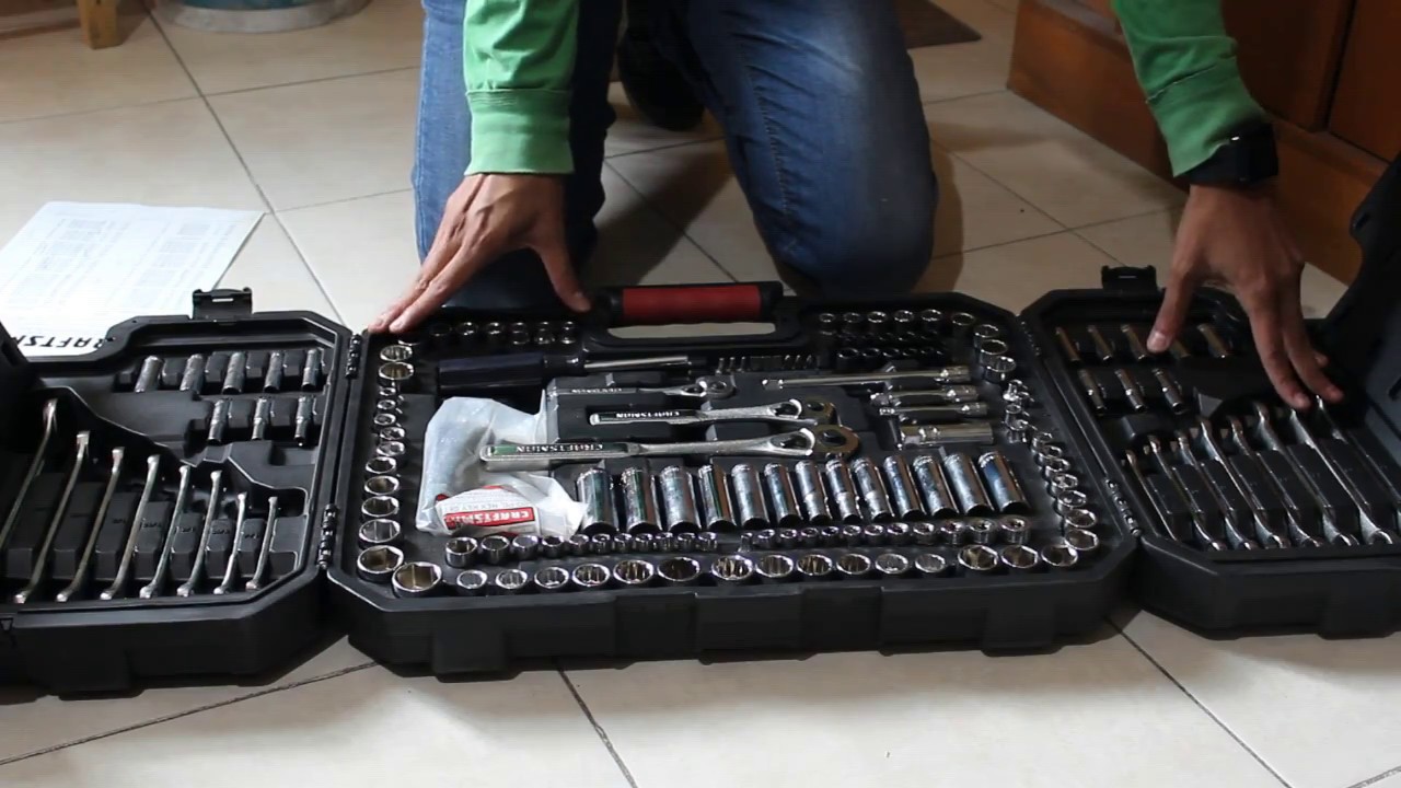 unboxing review autocle 192 piezas CRAFTSMAN kit caja de herramienta