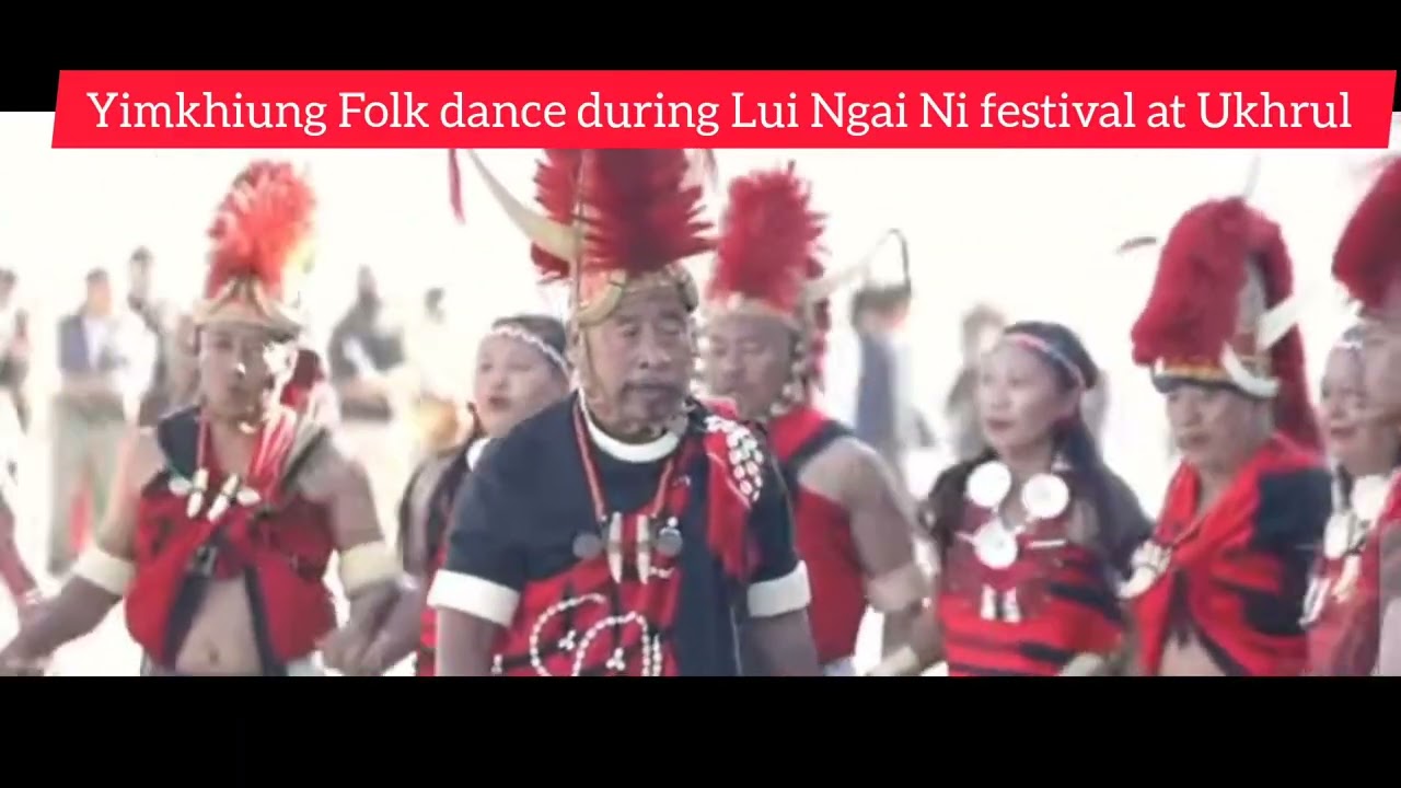Ukhrul Town Yimkhiung cultural troops folk dance during Lui Ngai Ni festival at Ukhrul Manipur.