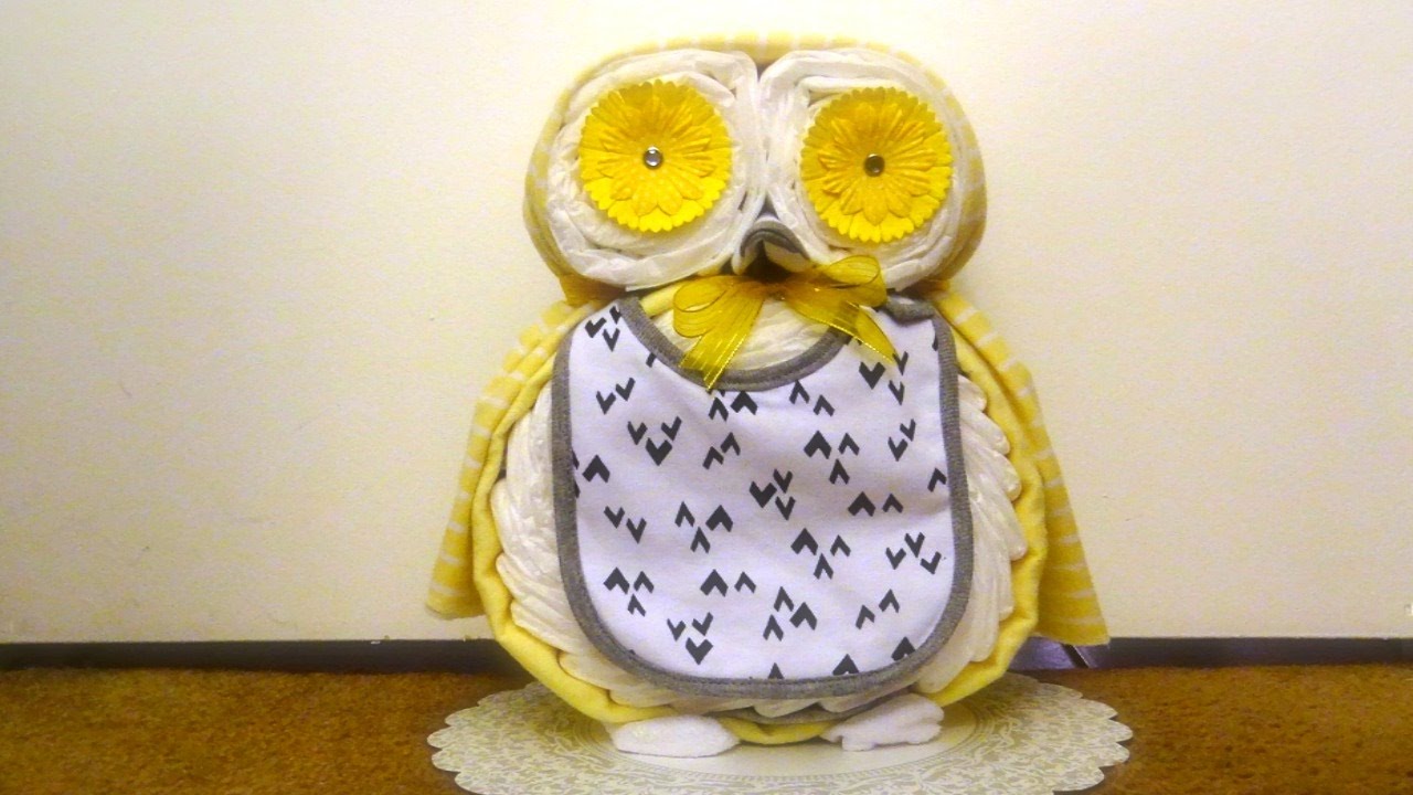 Owl Diaper Cake