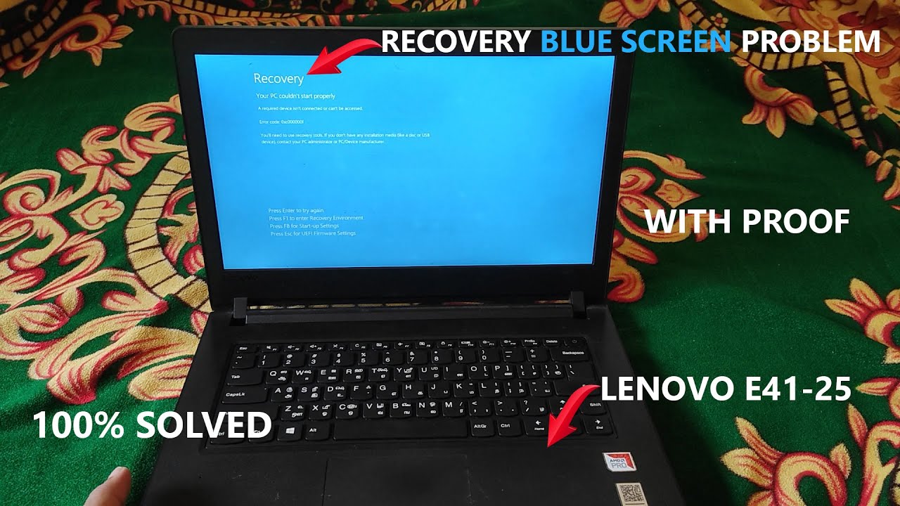 How to Fix Blue Screen Problem in Lenovo E41-25 Government Laptop in Tamil
