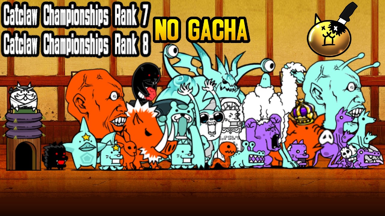 The Battle Cats: Catclaw Championships Rank 7 and 8 all stages NO GACHA