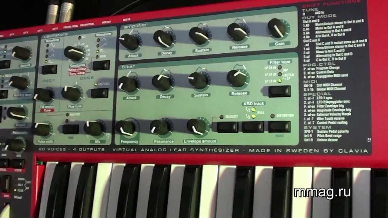 mmag.ru: Clavia Nord Lead 2X video review