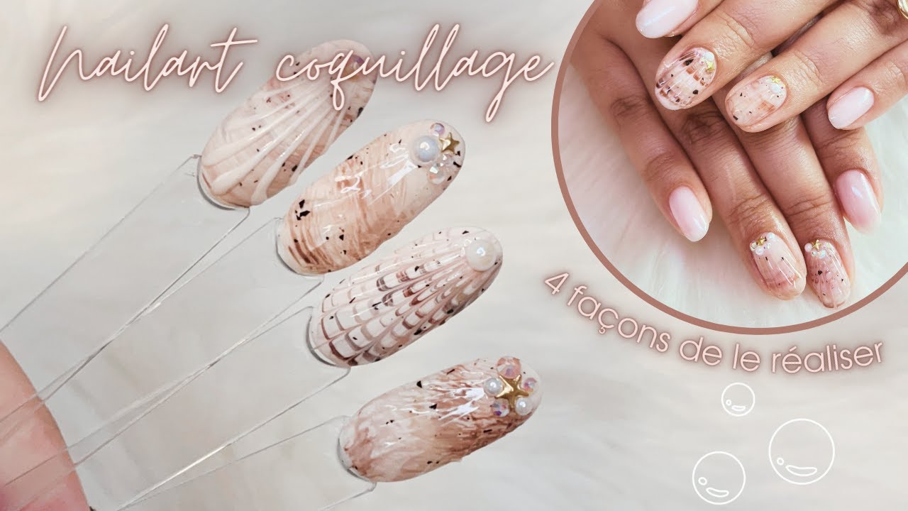 Nailart Coquillage 🐚⎜4 façons de le réaliser