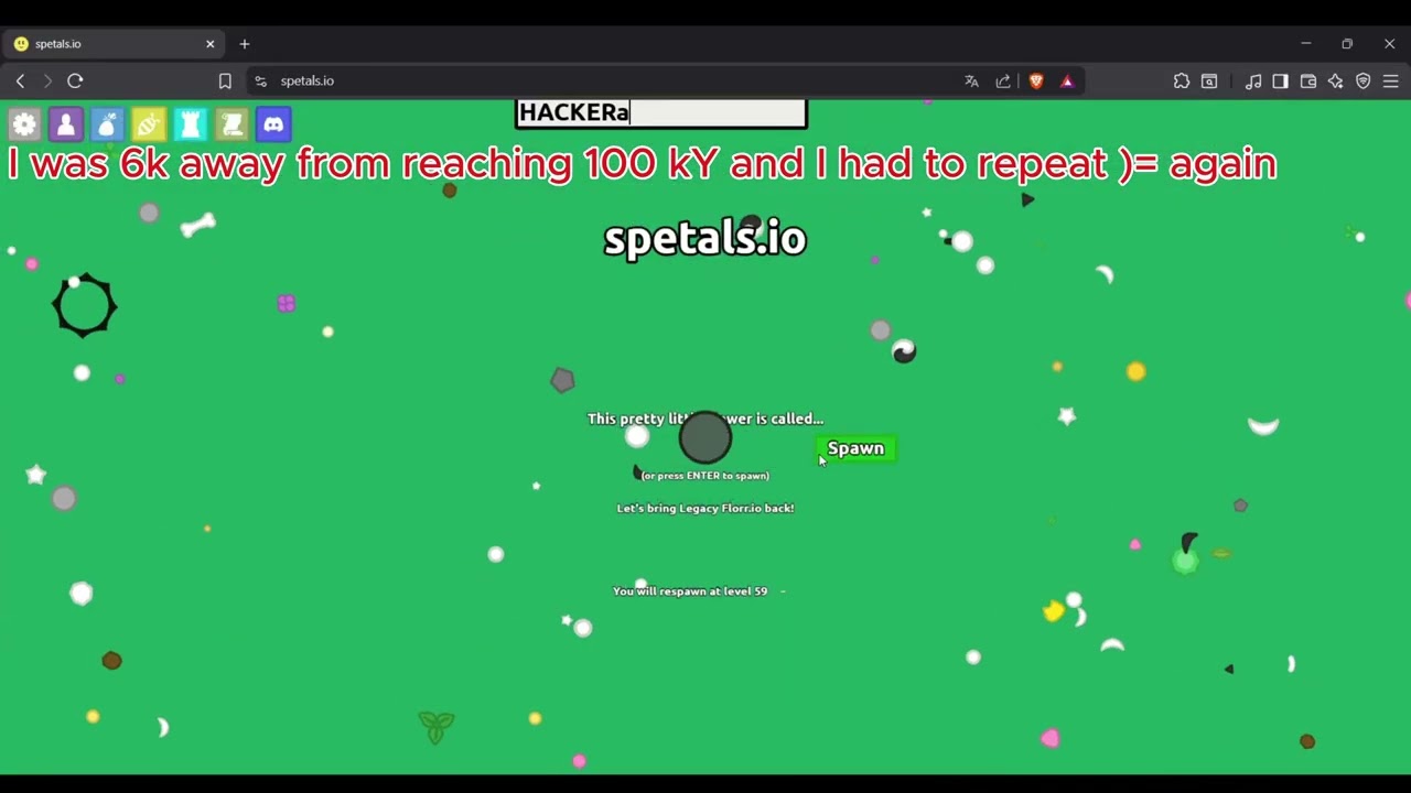 Llegando alos 100k En florr.io spetals.io