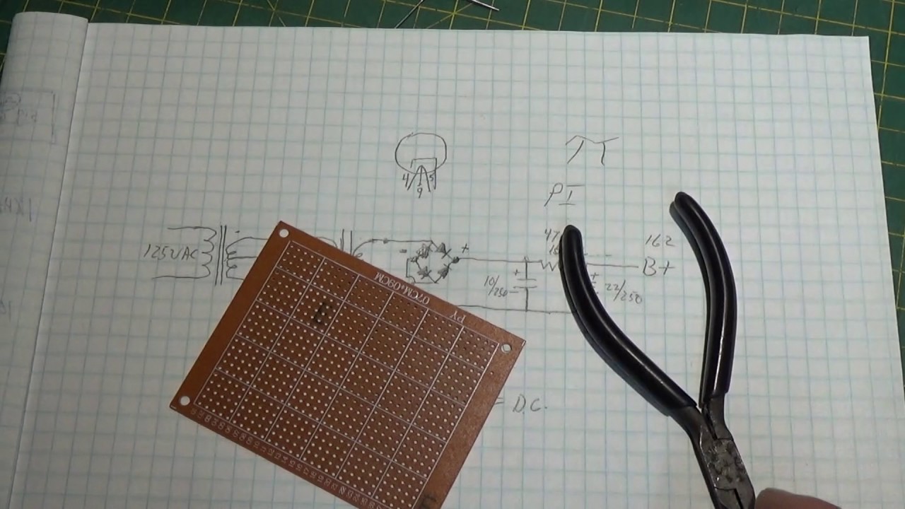 Vacuum Tube Preamp Circuit for MP3 Part 2 - Power  Supply