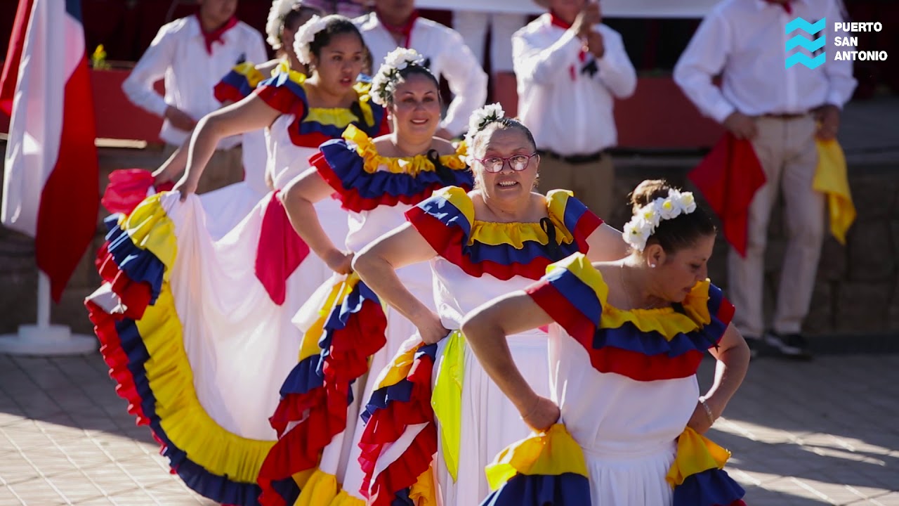 Bailes Típicos de Venezuela - Conjunto Folclórico las Orquídeas de Chile - Agosto 2018 San Antonio