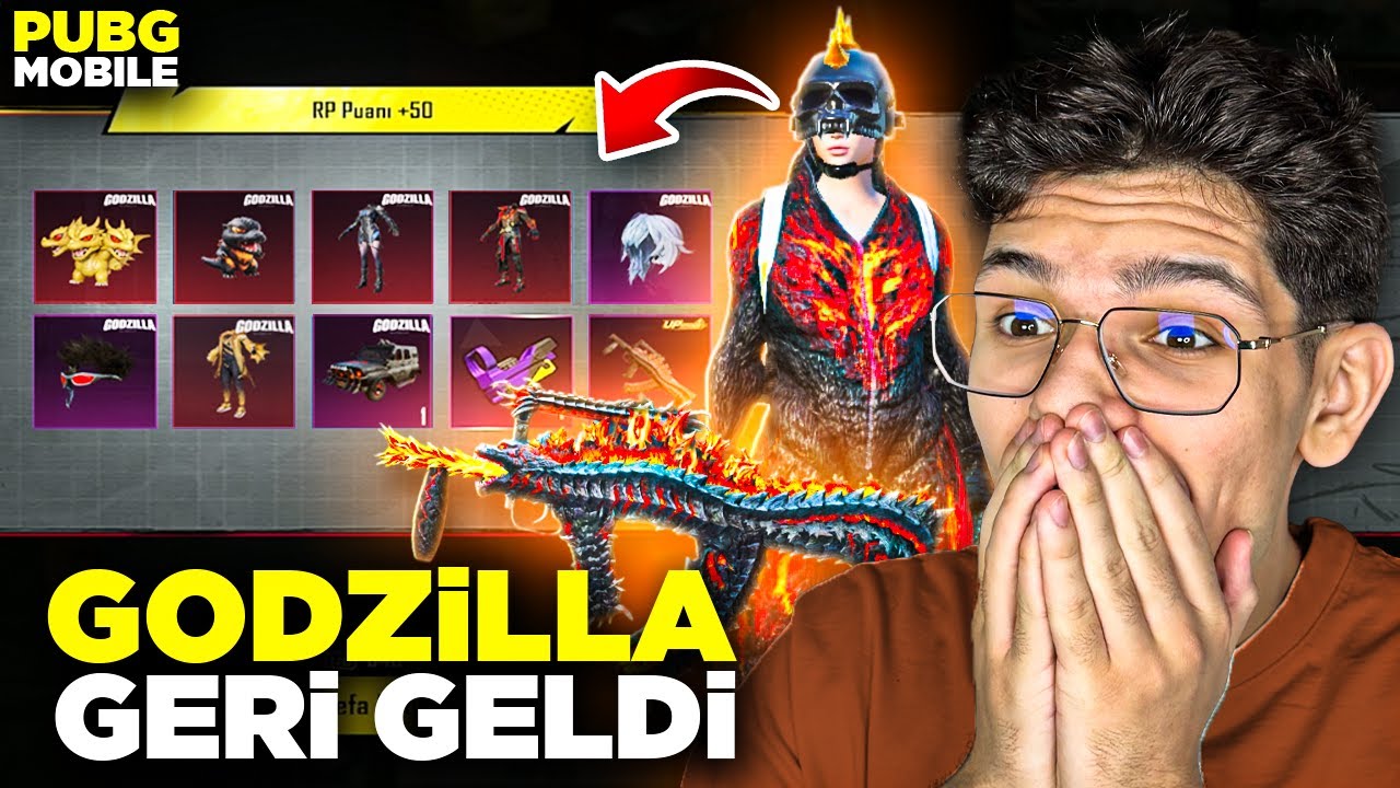 GODZİLLA GERİ GELDİ!! YENİ 7 SEVİYE GODZİLLA GROZA - PUBG MOBİLE