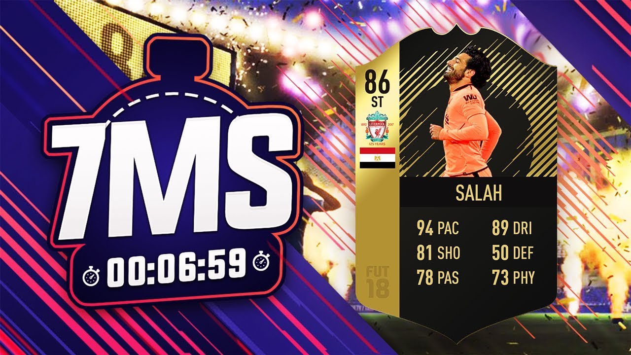 **INFORM PACKED** FIFA 18 7 MINUTE SQUAD BUILDER!! STRIKER SALAH!!