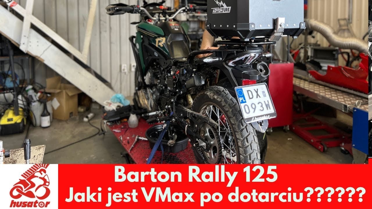 Prędkoś maksymalna w Bartonie Rally 125 po dotarciu!?!?  