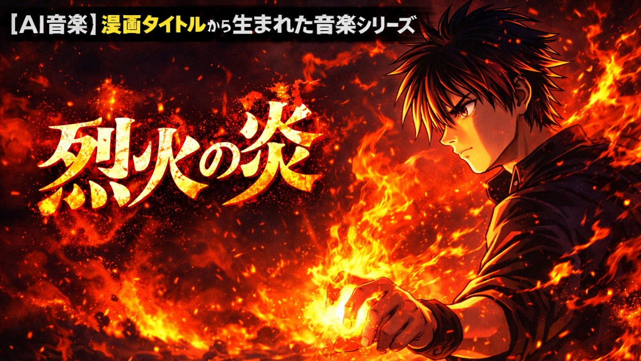 AIが「烈火の炎」という漫画タイトルから連想した楽曲 | Inspired by the Manga Title “Flame of Recca”