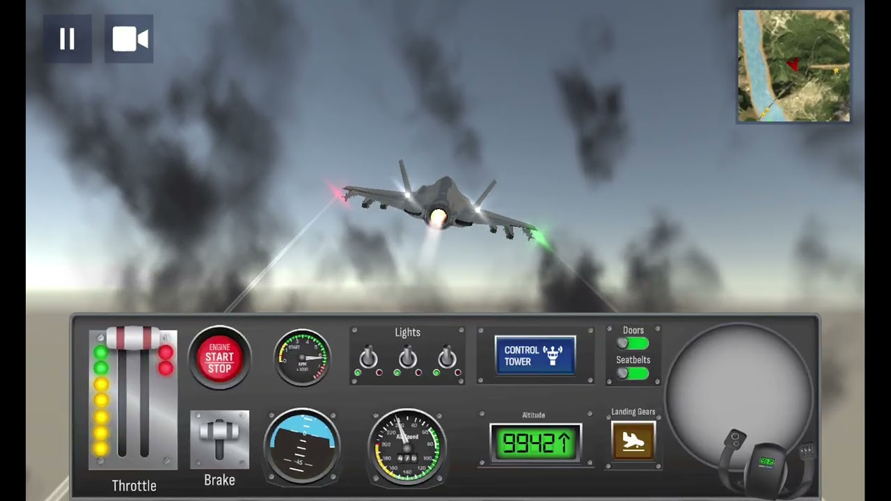 Alcanzando el pimite de altura en un juego de aviones espero les guste