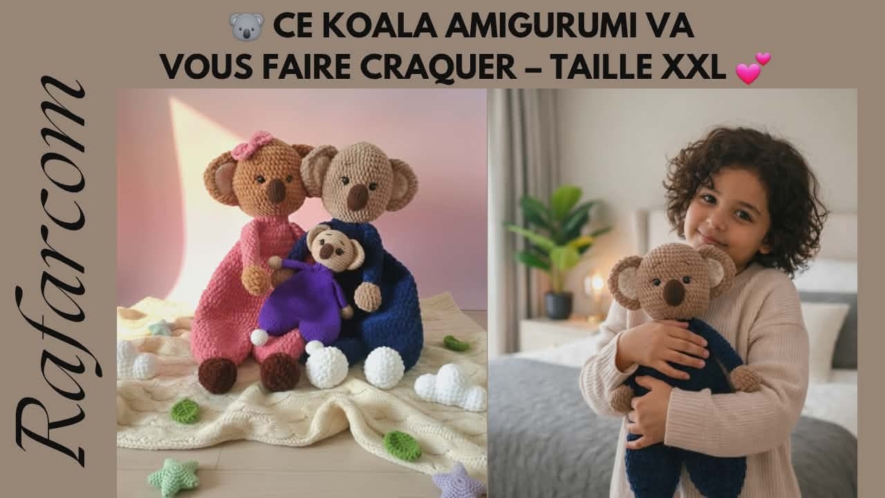 Gauchers 🐨Ce Koala Amigurumi Va Vous Faire Craquer – Taille XXL 💕partie2#crochet #amigurumi  #koal