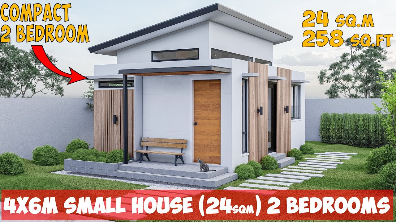 Small House Design 4 x 6 meters ( 24 sqm )