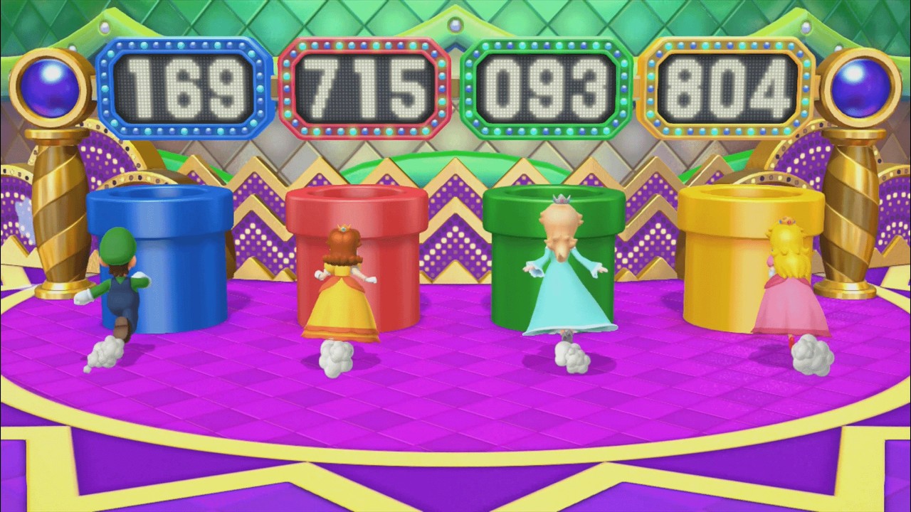 Mario Party 10 - Luigi vs Daisy vs Rosalina vs Peach - Coin Challenge