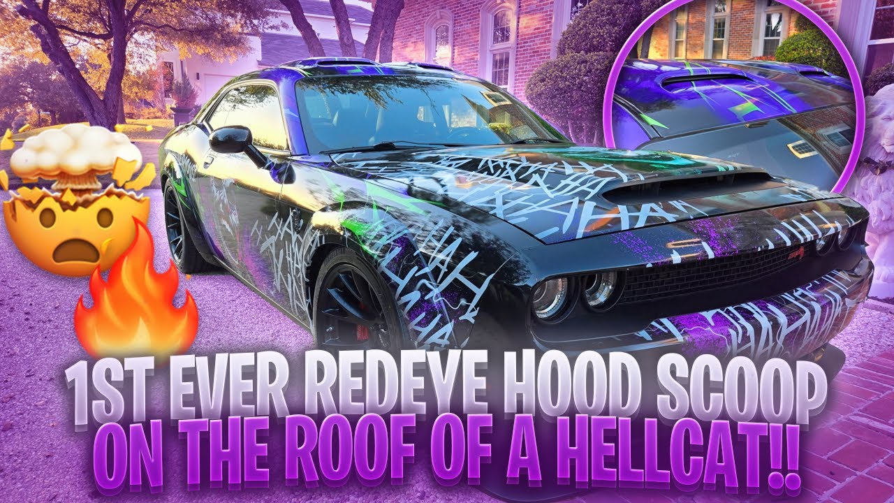 «Впервые в истории воздухозаборники Redeye установлены на крышу Hellcat! 🔥 Уникальная сборка!»
