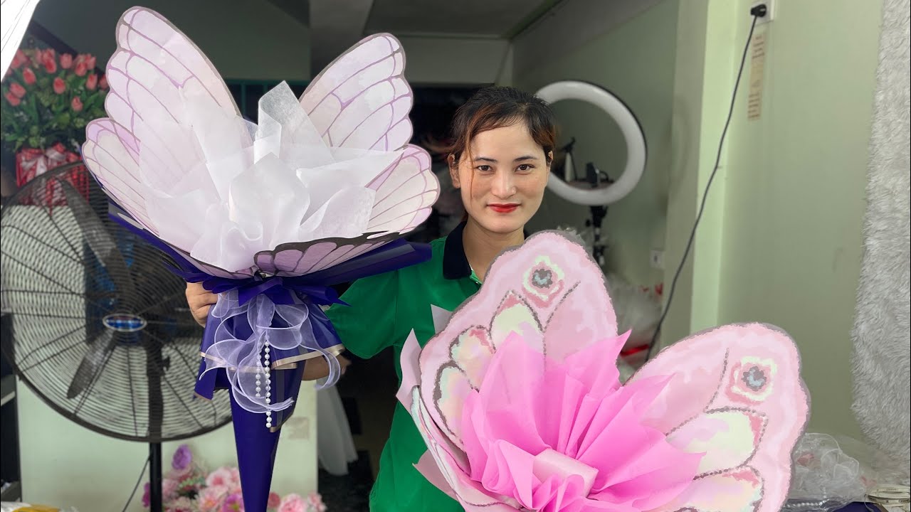 Làm bó bướm xinh