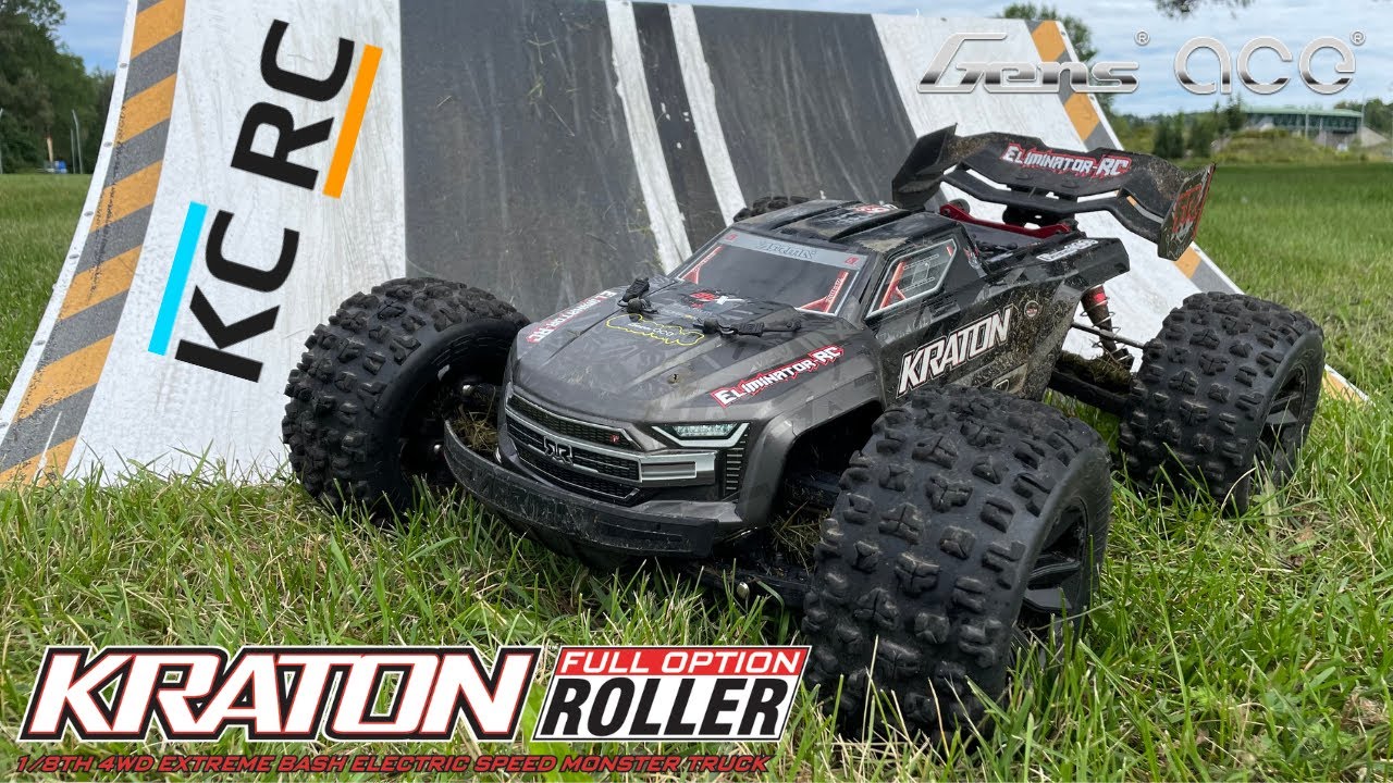 Arrma Kraton EXB 6S Launching Off The KC RC Ramp