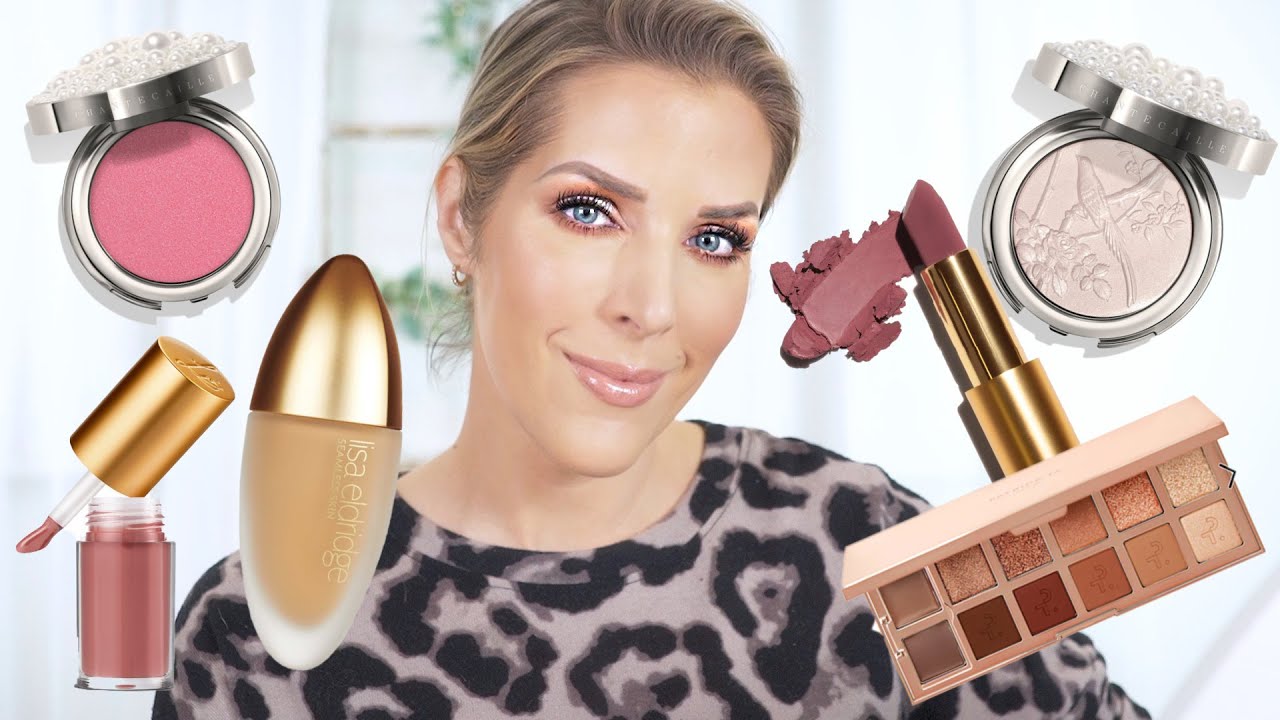 PLAYING WITH NEW MAKEUP (AGAIN!) | LISA ELDRIDGE FOUNDATION AND LIPS, CHANTECAILLE HOLIDAY, & MORE!