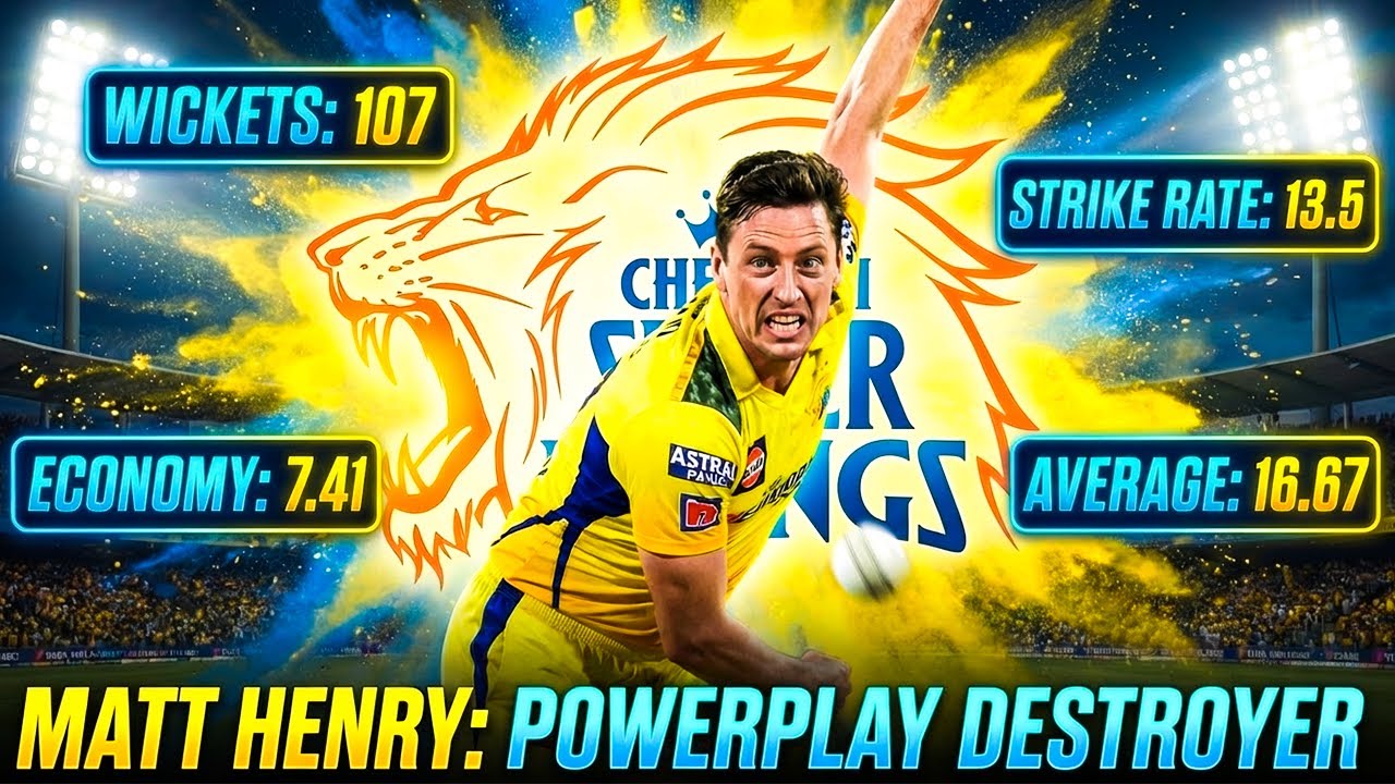 Matt Henry - New Ball Weapon 🔥 Know your CSK player -  02