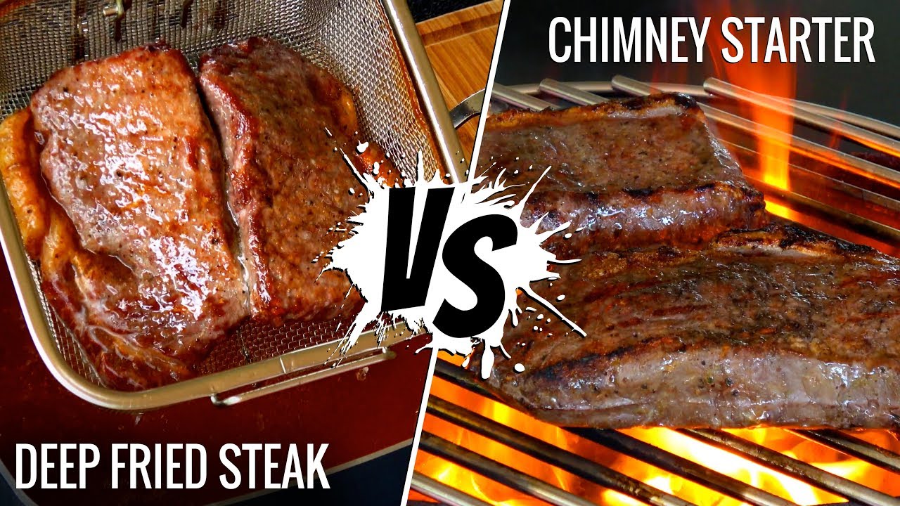 CHIMNEY STARTER vs DEEP FRIED! Best way to sear SOUS VIDE STEAKS - Series E4