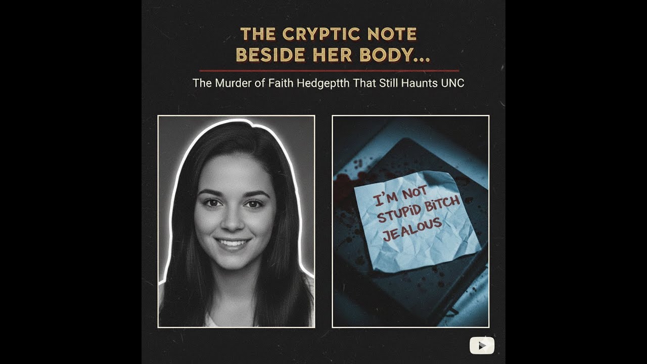 🩸 The Cryptic Note Beside Her Body... The Murder of Faith Hedgepeth That Still Haunts UNC