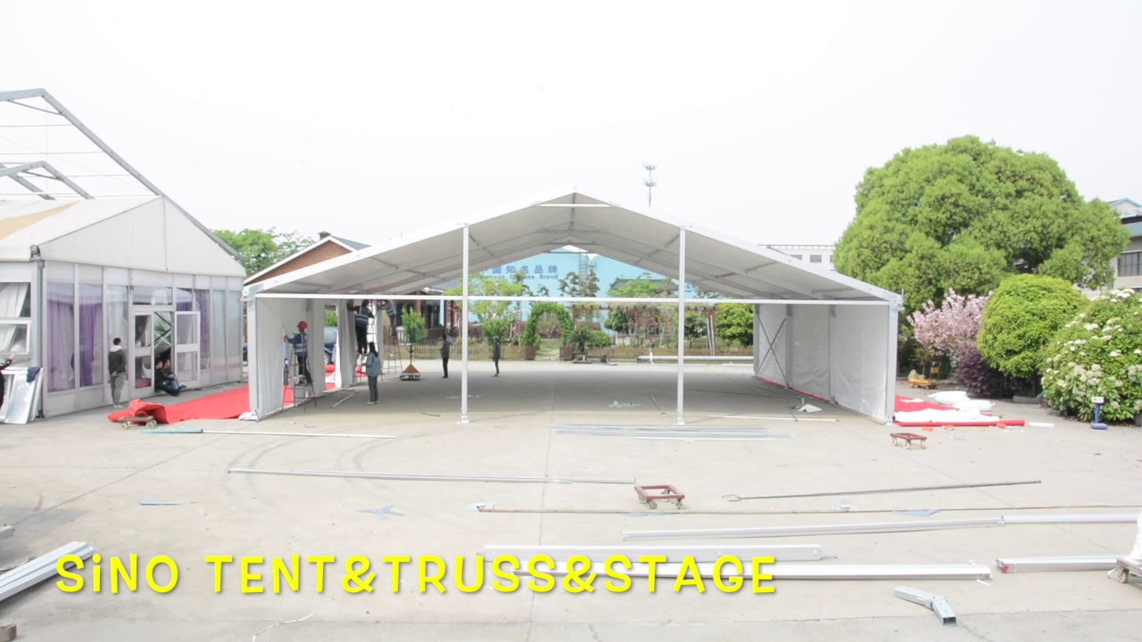 how to install 15x15m event tent for 200 to 300 people